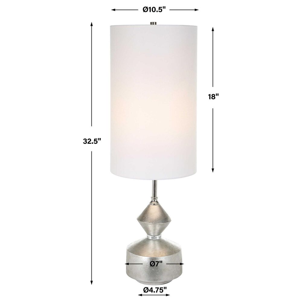 Uttermost Vial Buffett Lamp in Silver and Polished Nickel, , large