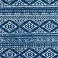 Safavieh Tulum Bohemian 6"7" Round Navy and Ivory Area Rug, , large