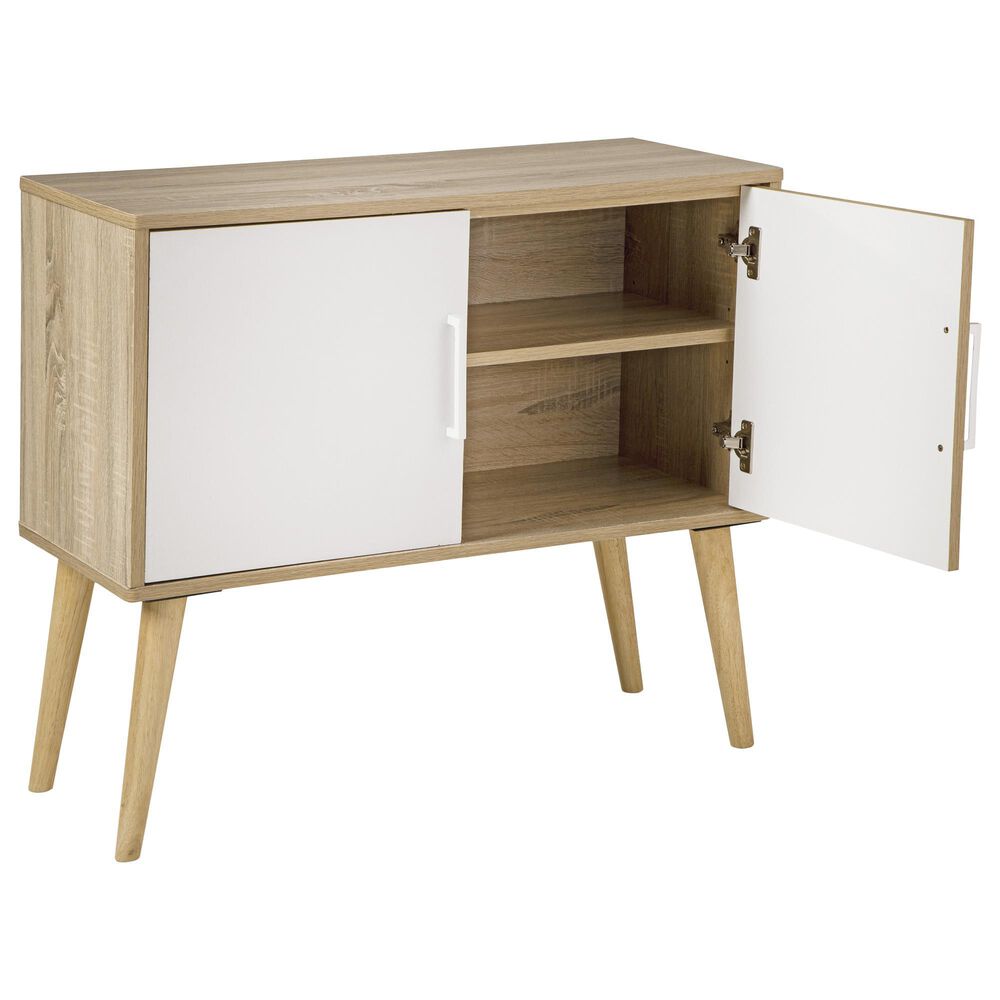 Ashley Orinfield Accent Cabinet in Natural and White, , large