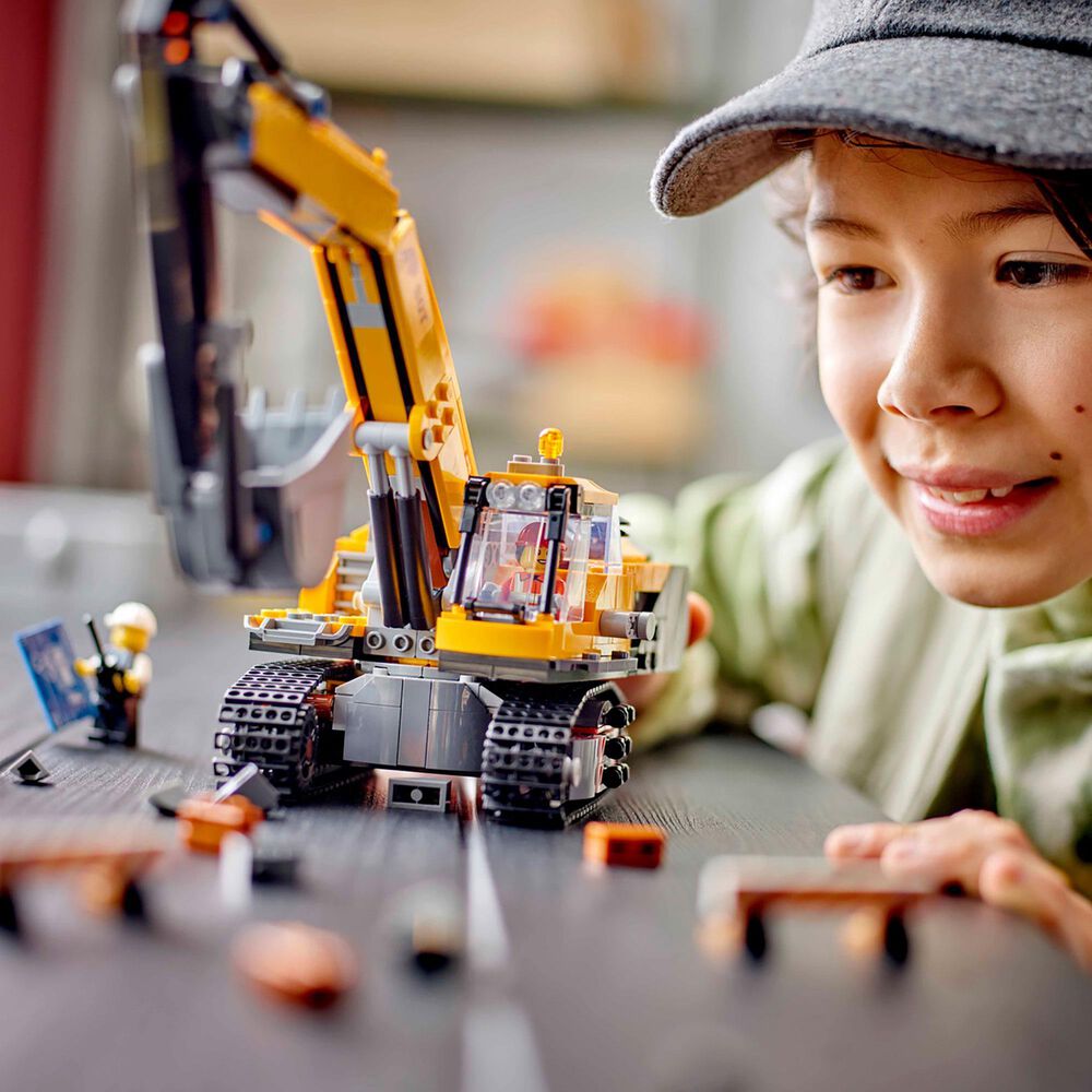 LEGO City Yellow Construction Excavator, , large