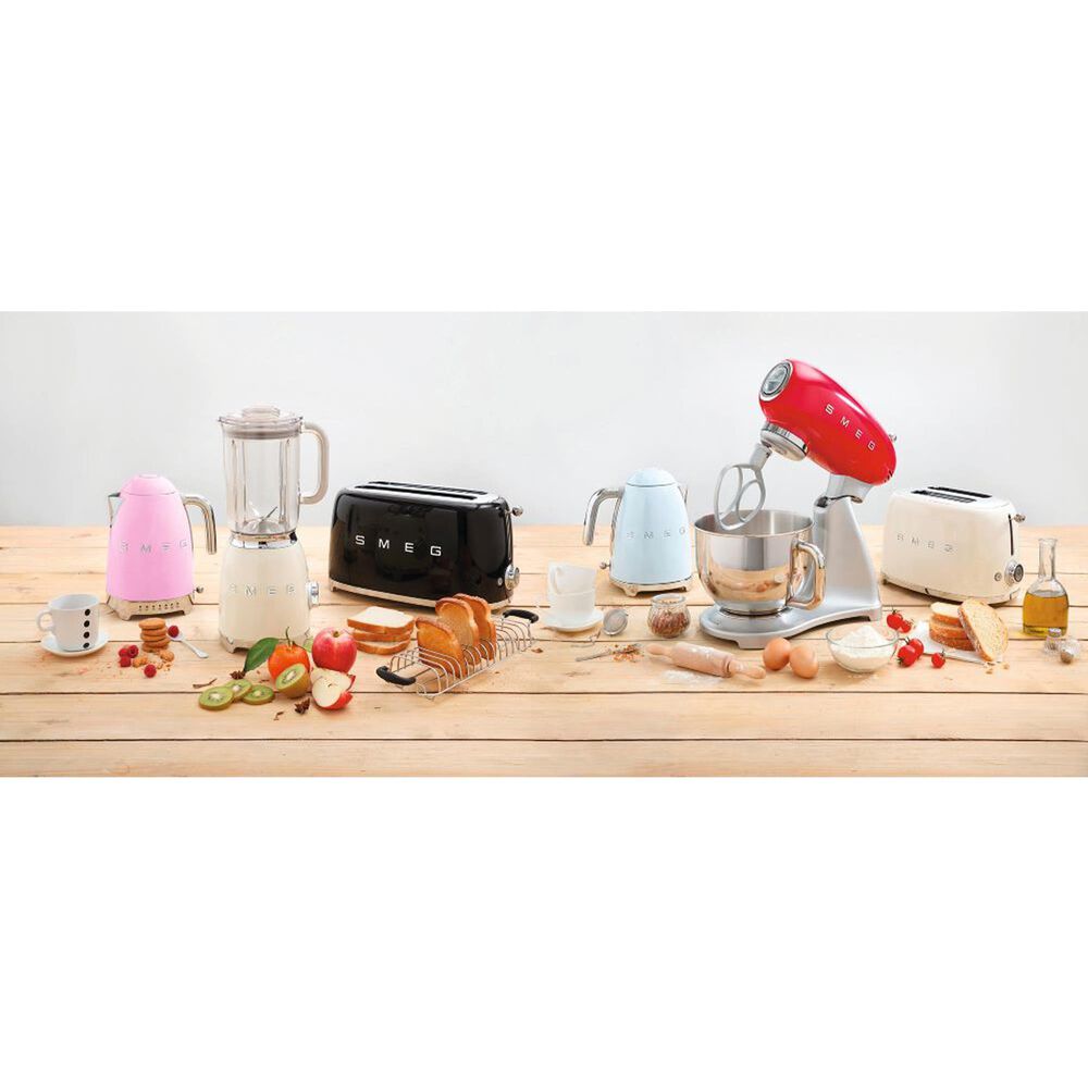 Smeg 1.7L Stainless Steel Retro Style Electric Kettle in Pink, , large