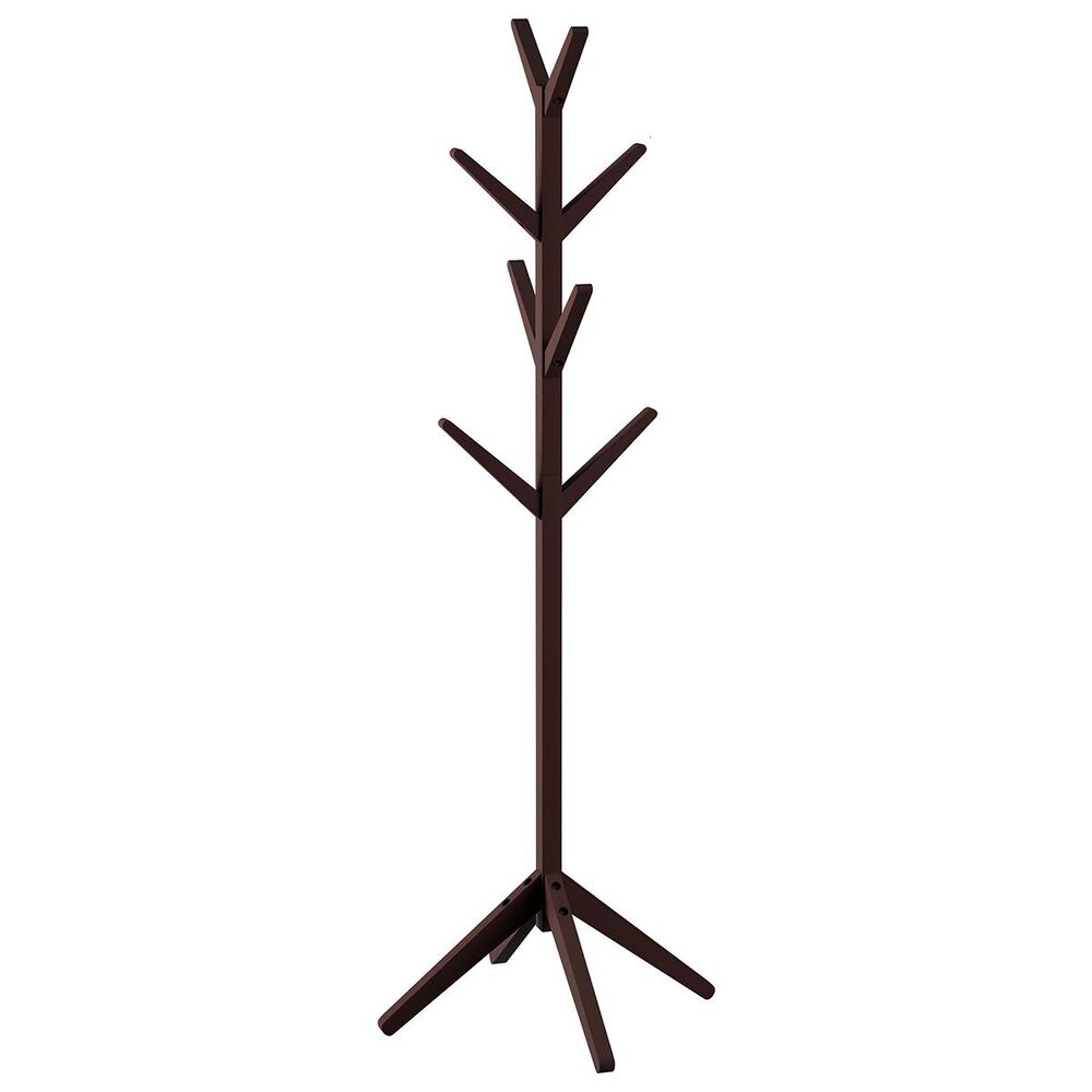 Timberlake Lavish Home Coat Rack in Espresso Brown, , large