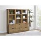 Coaster Westpark 3-Shelf Bookcase with USB and Lockable Drawer in Mango, , large