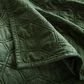 Hampton Park Harper 3-Piece California King Velvet Quilt Set in Green, , large