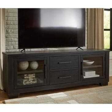 Ashley Galliden 80" TV Stand in Black, , large