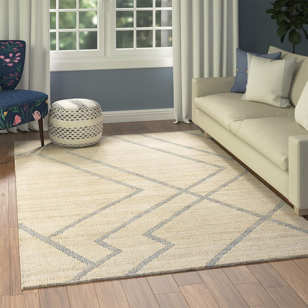 L&amp;R Resources Willow Abstract Blue 7&#39;9&quot; x 9&#39;9&quot; Area Rug, , large