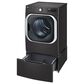 LG 9 Cu. Ft. Smart Wi-Fi Enabled Front Load Gas Dryer with TurboSteam in Black Steel, , large