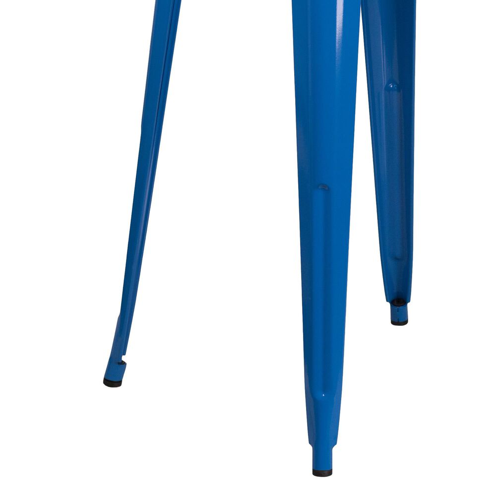 Flash Furniture 3-Piece Metal Bar Table Set in Blue, , large