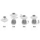Zentro Living Stones Fountain with Lights in Gray, , large