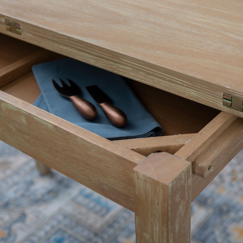 Linon Home Decor Brenton 3-Piece Rectangular Dining Set in Grey Wash, , large