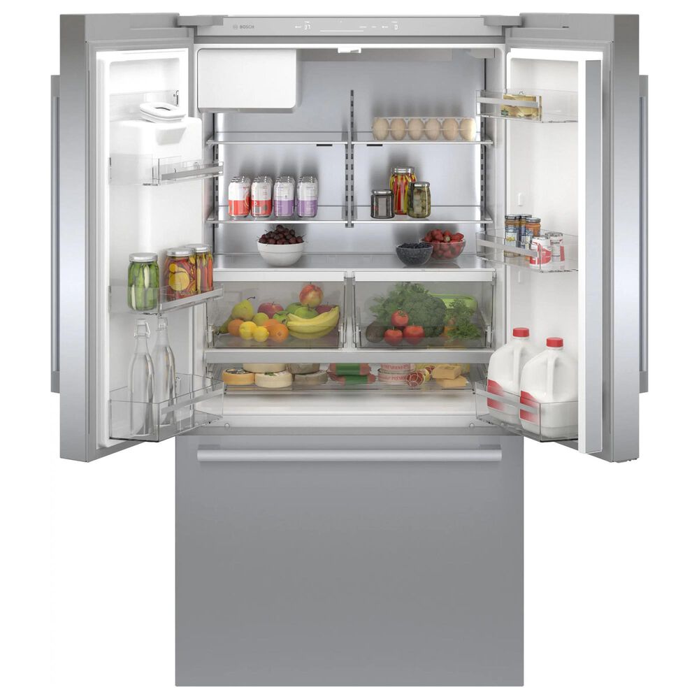 Bosch 500 Series 21.6 Cu. Ft. French Door Bottom Mount Refrigerator in Stainless Steel, , large