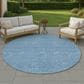 Dalyn Rug Company Soft Essentials Solid Denim 8" Round Area Rug, , large