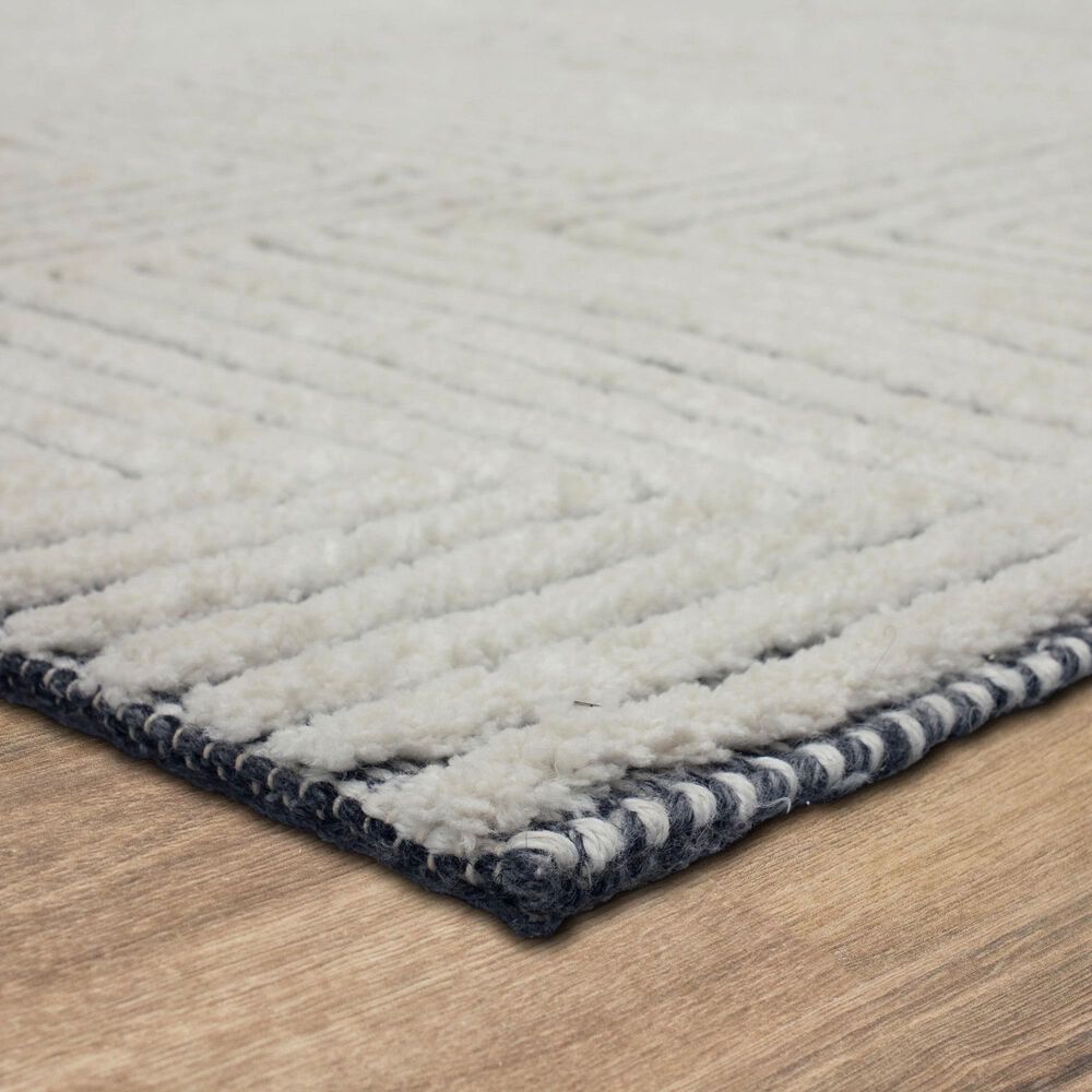 Drew and Jonathan Home Sirocco Algiers 6&#39; x 9&#39; Black and White Area Rug, , large
