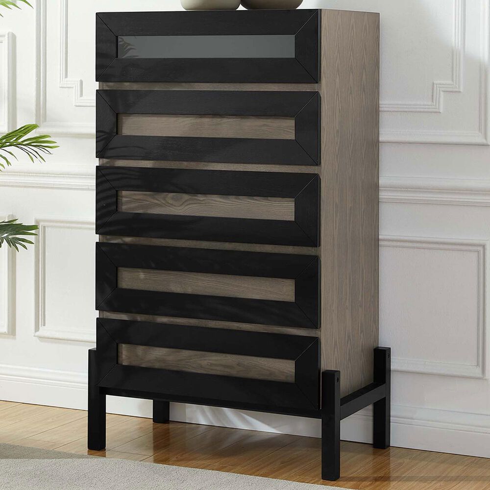 Modway Merritt 5-Drawer Chest in Oak, , large