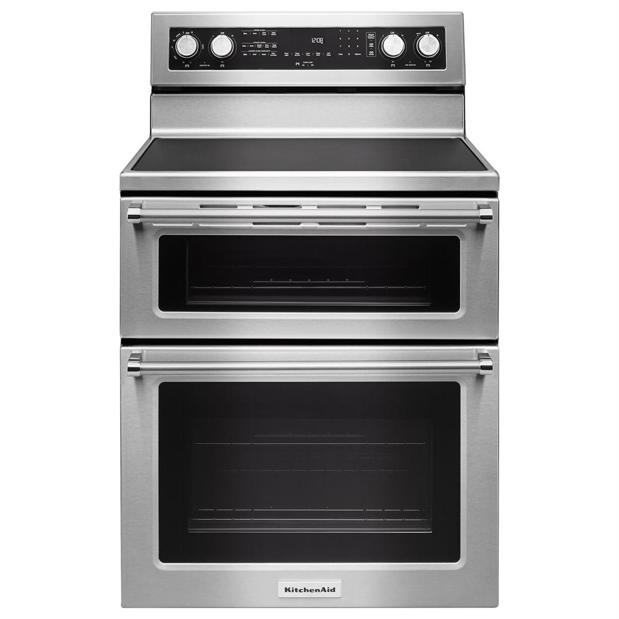 Freestanding double hotsell oven electric range