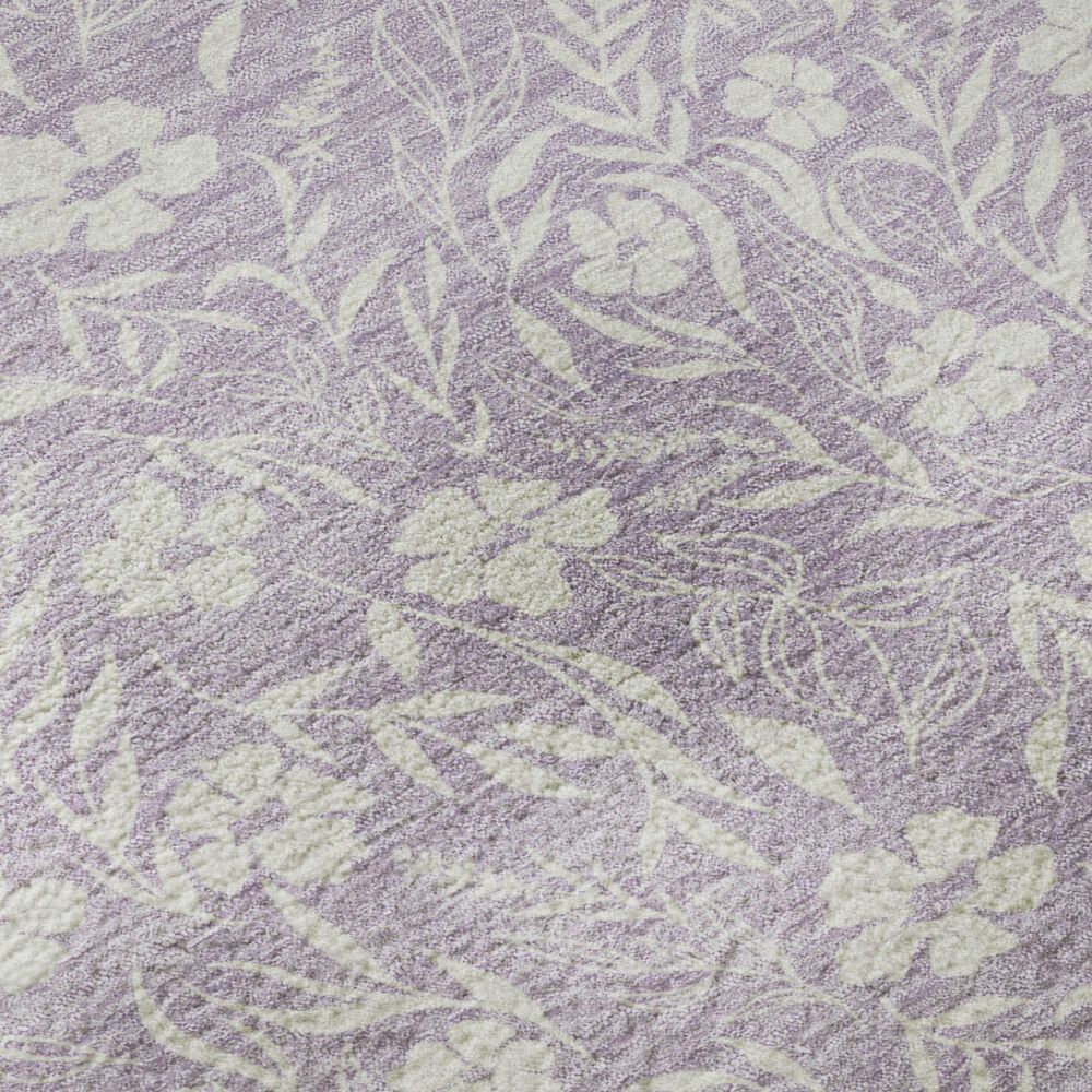 Dalyn Rug Company Soft Essentials Floral Lavender 3' x 5' Indoor/Outdoor Area Rug, , large