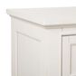 Nicolette Home Willowbrook King Storage Bed with Upholstered Headboard with Two Nightstands in Egg Shell White, , large