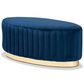 Baxton Studio Kirana Ottoman in Navy Blue and Gold, , large