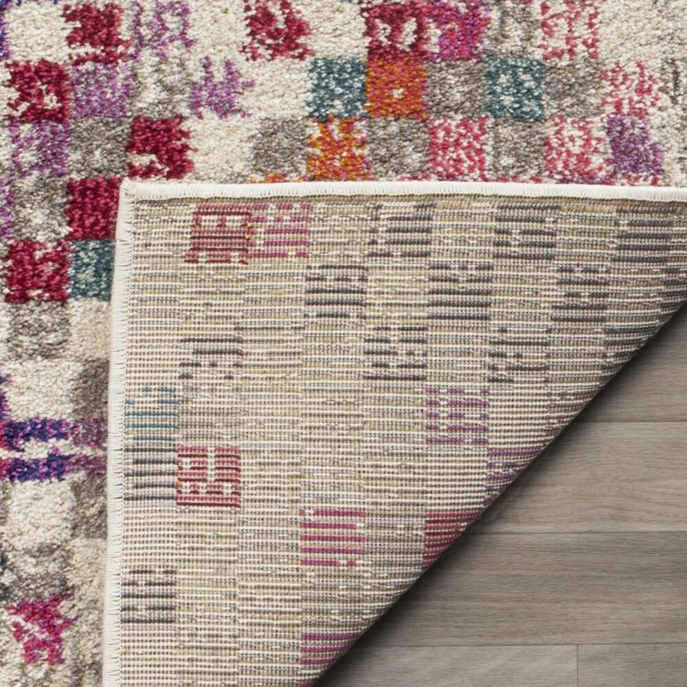 Safavieh Monaco MNC241G-212 2&#39;2&quot; x 12&#39; Grey/Multi Runner, , large