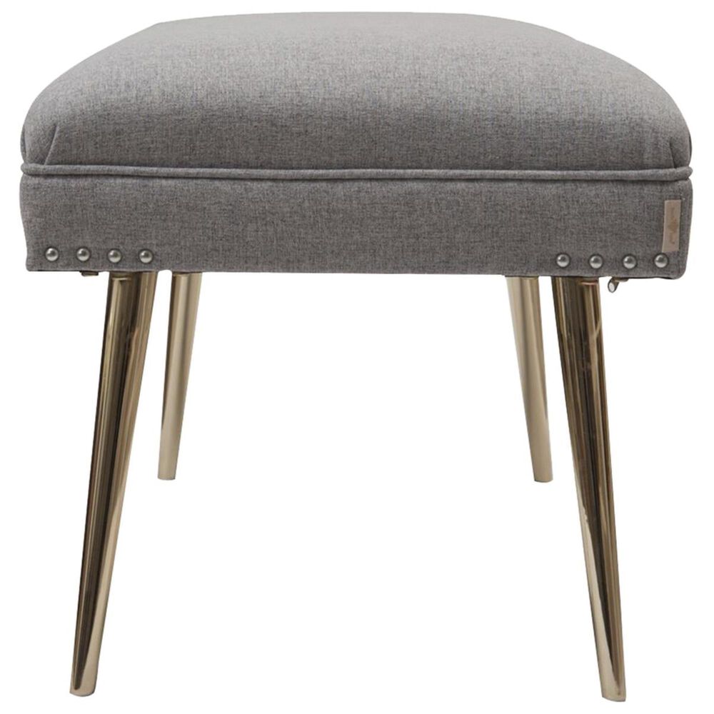 Jennifer Taylor Home Pamela Entryway Bench in Light Grey Nebraska