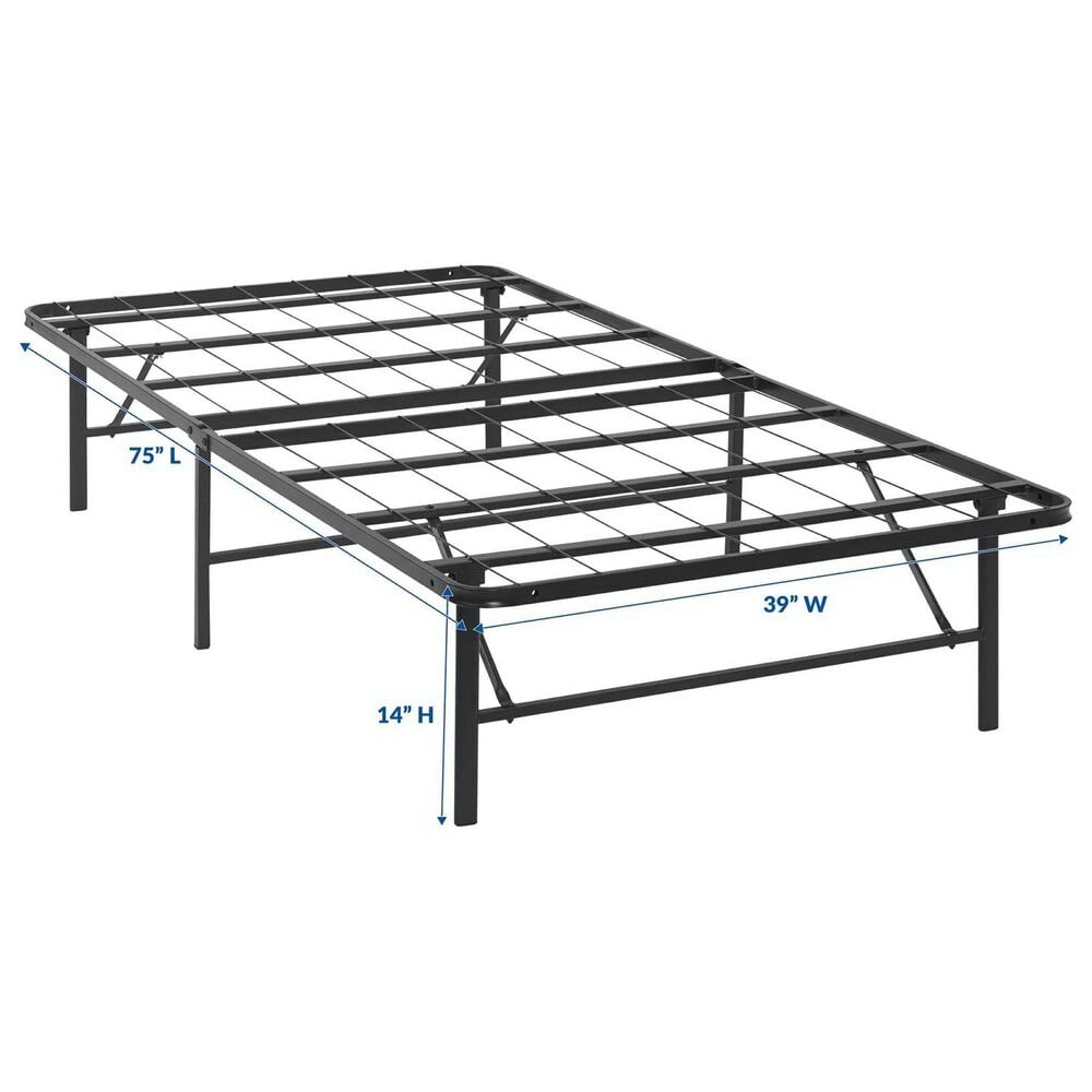 Modway Horizon Platform Twin Bed Frame in Brown, , large