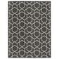 Nourison Horizon HOZ01 Black 4" x 6" Indoor/Outdoor Area Rug, , large