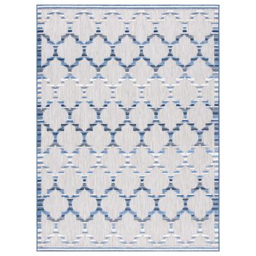 Safavieh Cabana CBN333G 5"3" x 7"7" Grey and Blue Indoor/Outdoor Area Performance Rug, , large