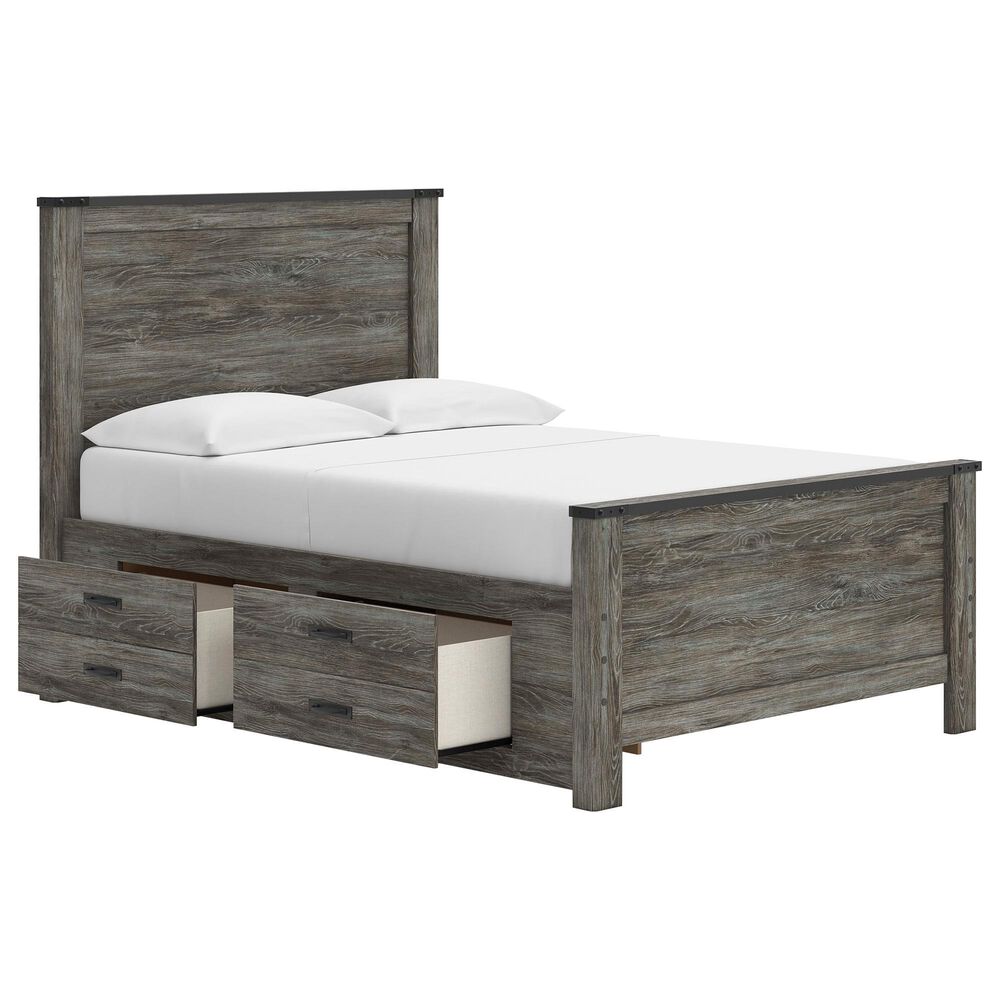 Ashley Frandern 6-Piece Full Panel Storage Bedroom Set in Rustic Warm Gray, , large