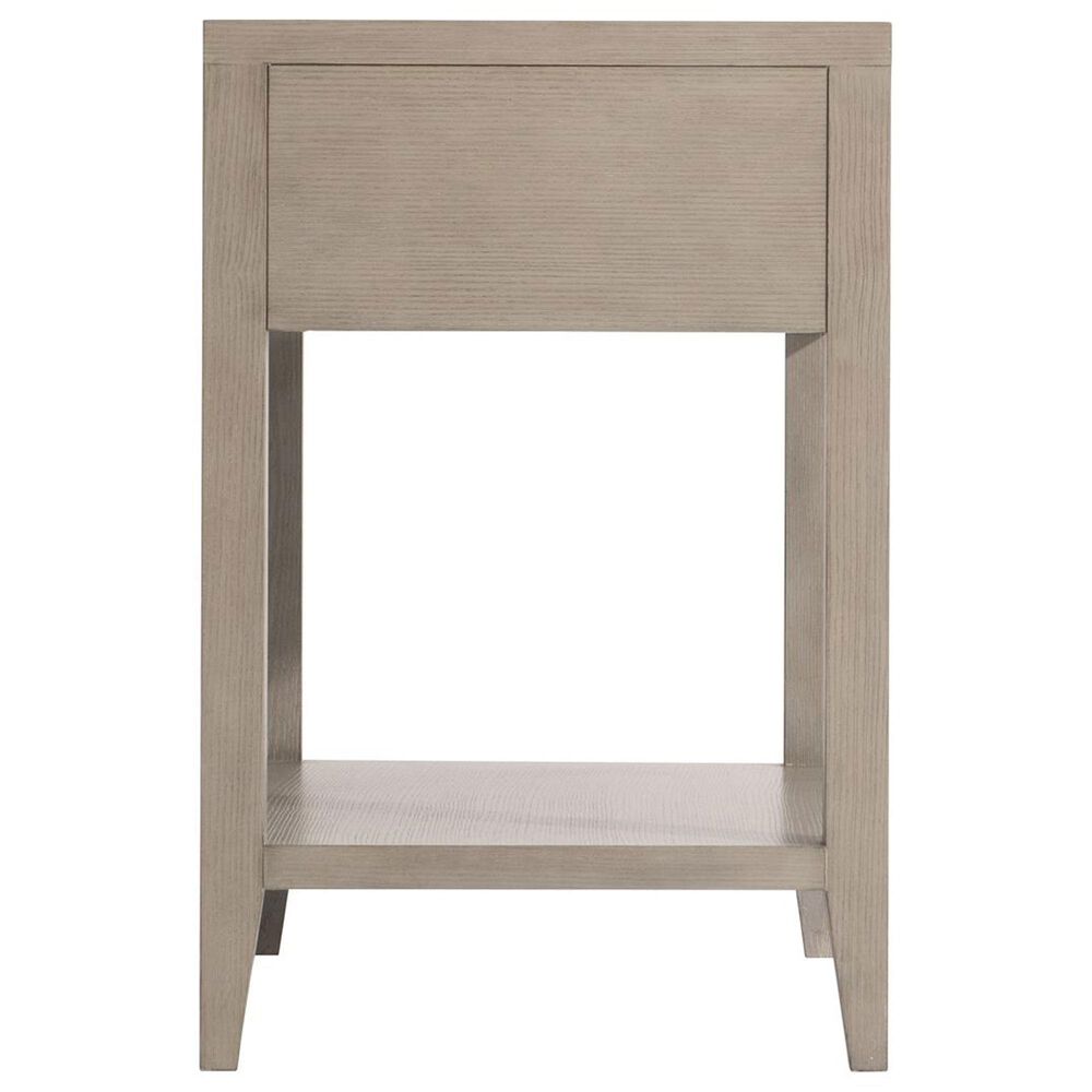 Bernhardt Cornelia Nightstand in Nebbia and Glazed Stainless Steel, , large
