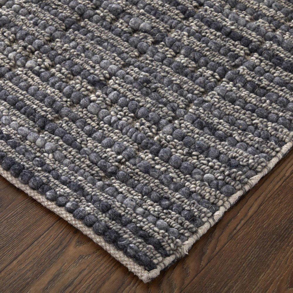 Feizy Rugs Herrick 1&#39;6&quot; Square Charcoal Area Rug, , large