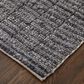 Feizy Rugs Herrick 1"6" Square Charcoal Area Rug, , large