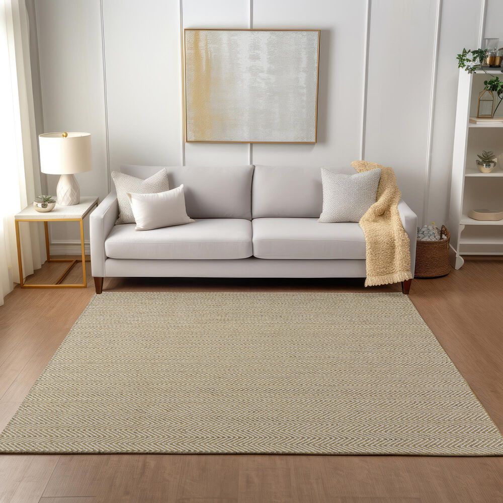 Dalyn Rug Company Provo 3&#39;6&quot; x 5&#39;6&quot; Gold Indoor/Outdoor Area Rug, , large