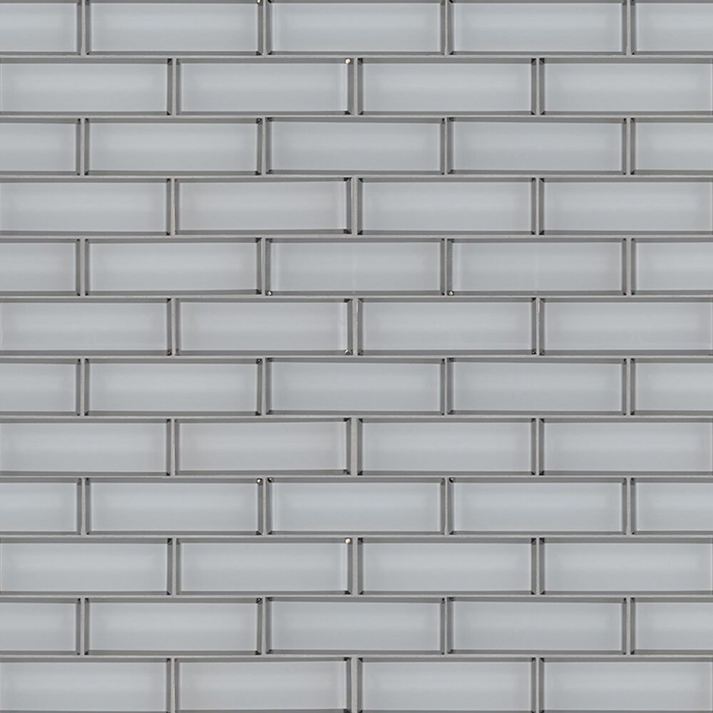 MS International Ice Beveled 2" x 6" Glass Subway Tile, , large
