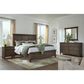 Riva Ridge Oxford 4 Piece Queen Panel Bedroom Set in Cocoa with AC Outlets and USB Ports, , large