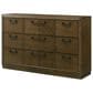 Crown Mark Lakecrest 5 Piece King Bedroom Set in Medium Brown, , large
