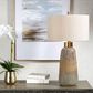 Uttermost Western Sky Table Lamp in Blue Green, Indigo and Golden Rust, , large