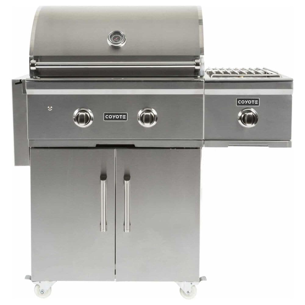 Coyote Outdoor 28&quot; Freestanding Natural Gas Grill in Stainless Steel, , large