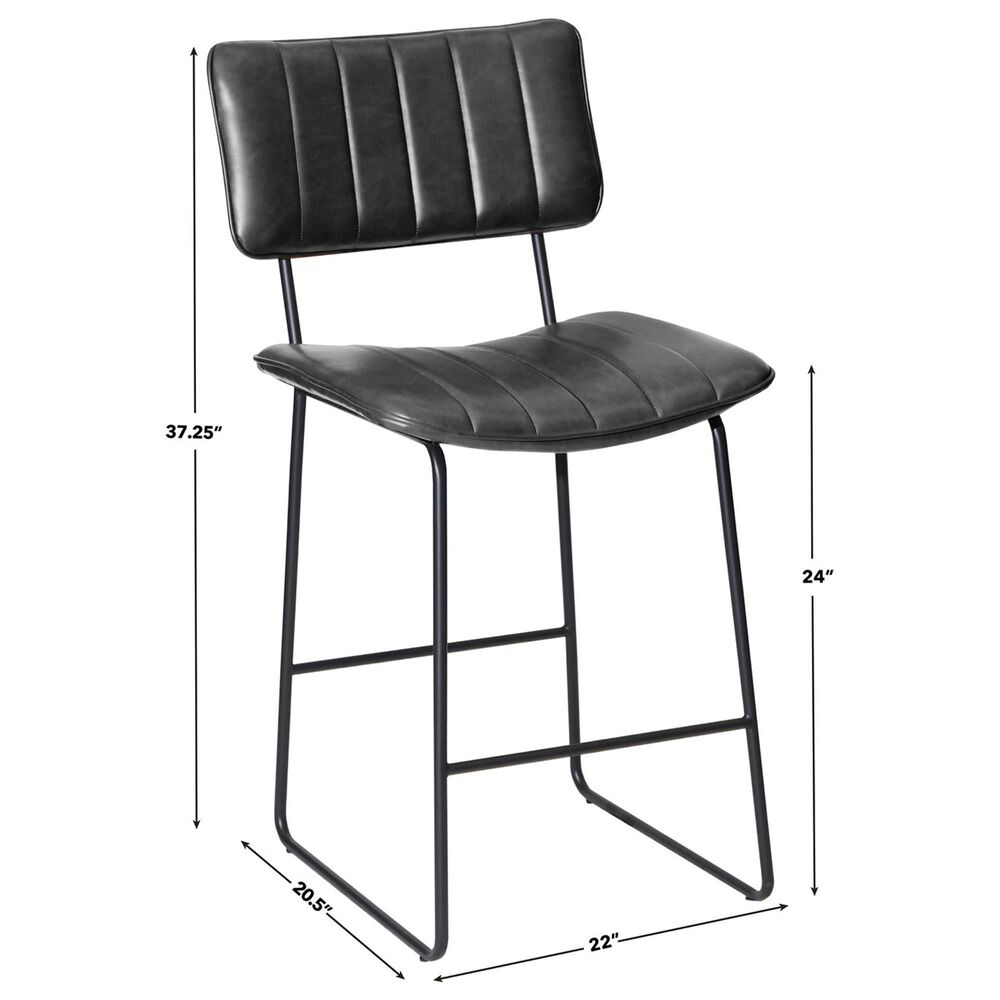 Crystal City Tribeca 24" Counter Stool in Black, , large