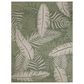 Nourison Garden Oasis GOA02 Green and Ivory 8" x 10" Indoor/Outdoor Area Rug, , large