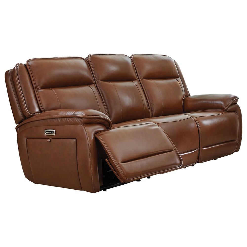 Ashley Healy Pier Power Reclining Sofa in Chocolate, , large