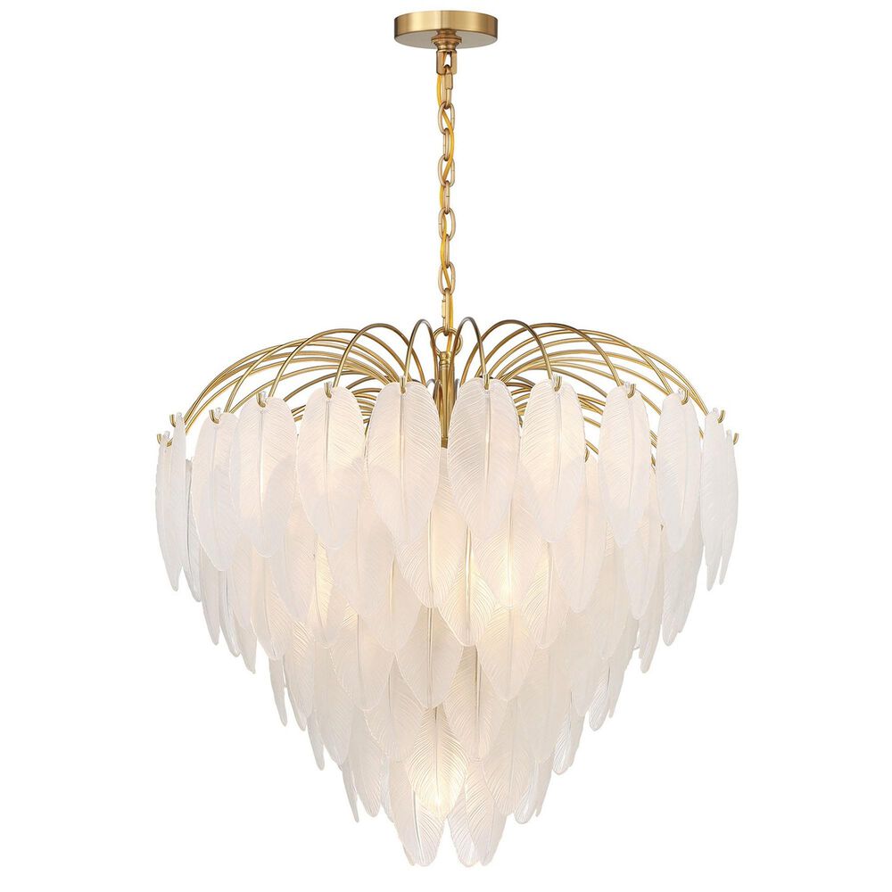 Savoy House Boa 9 Light Chandelier in Warm Brass, , large