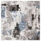 Safavieh Craft CFT820F 5"3" Square Grey and Blue Area Rug, , large