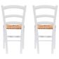Linon Home Decor Carmelo Side Chair in White (Set of 2), , large