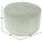 Howard Elliott Komodo Short Pouf in Sage Green, , large