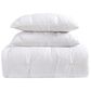 Pem America Truly Soft Pleated 3-Piece Full/Queen Duvet Set in White, , large