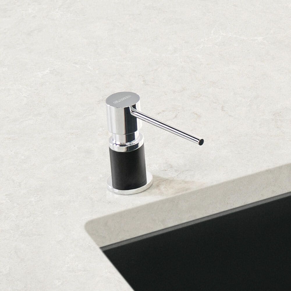 Blanco Lato Soap Dispenser in Chrome and Coal Black, , large