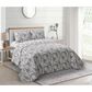 Duke Imports Virah Bella Jacquard 3-Piece King Quilt Set in Charcoal Tropics, , large