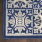 Nourison Aloha Damask 2"8" x 4" Blue Indoor/Outdoor Area Rug, , large