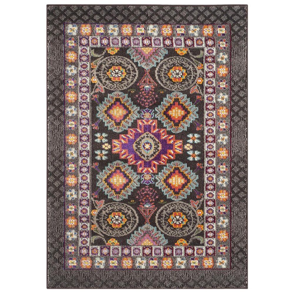 Safavieh Monaco MNC240B-3 3&#39; x 5&#39; Brown/Multi Area Rug, , large