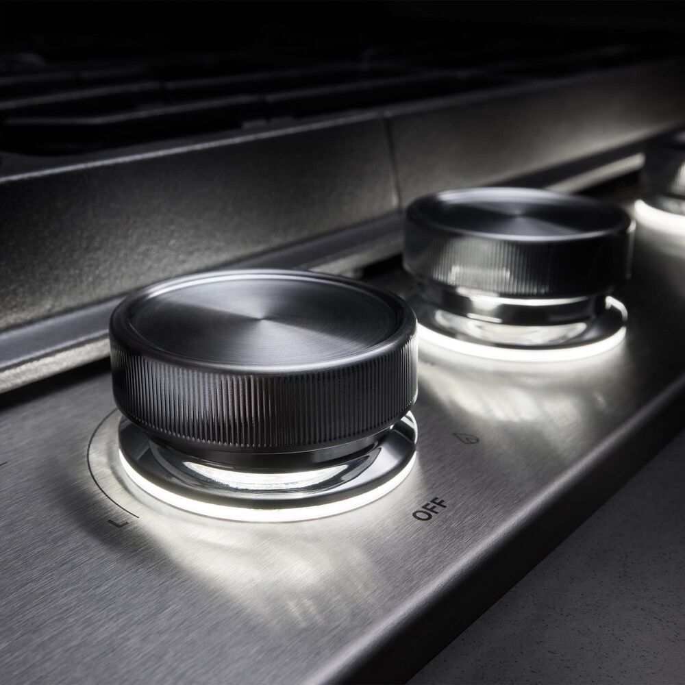 KitchenAid 30" Gas Cooktop with Aluminum Griddle and LED Backlit Knobs in Stainless Steel, , large